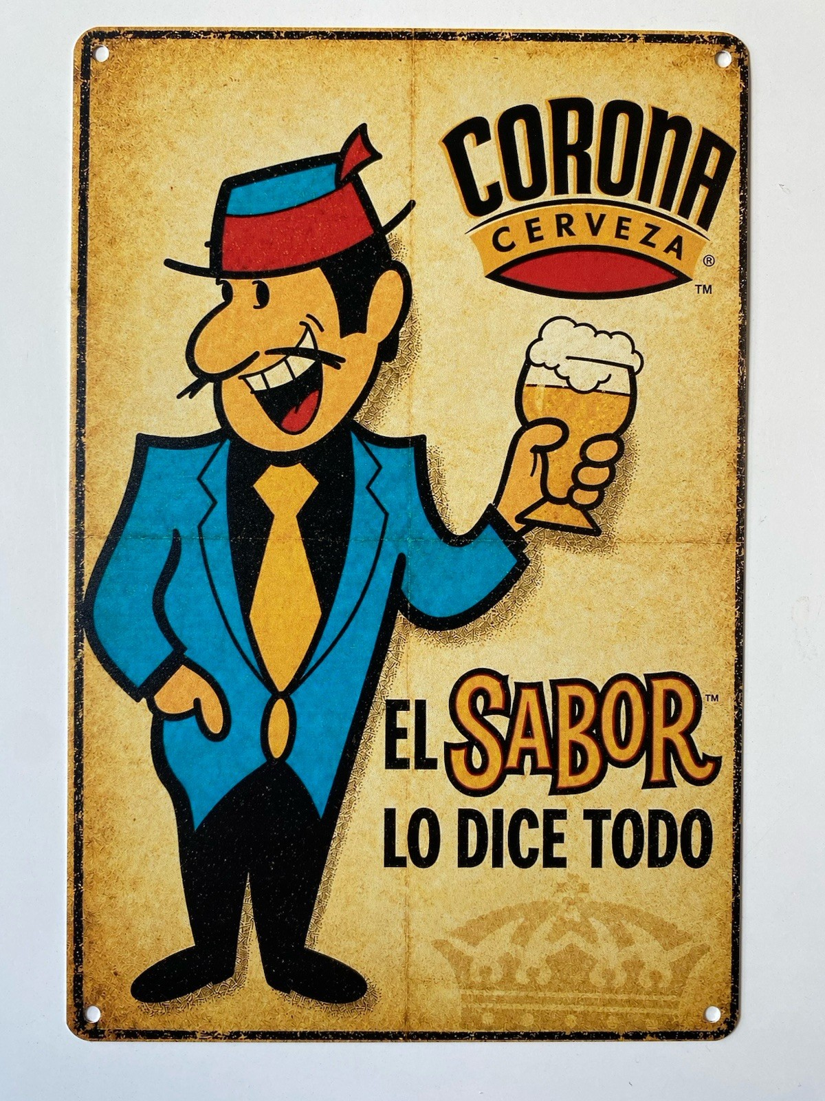Corona Beer Sign – El Sabor Lo Dice Todo – Puerto Rico – Cerveza