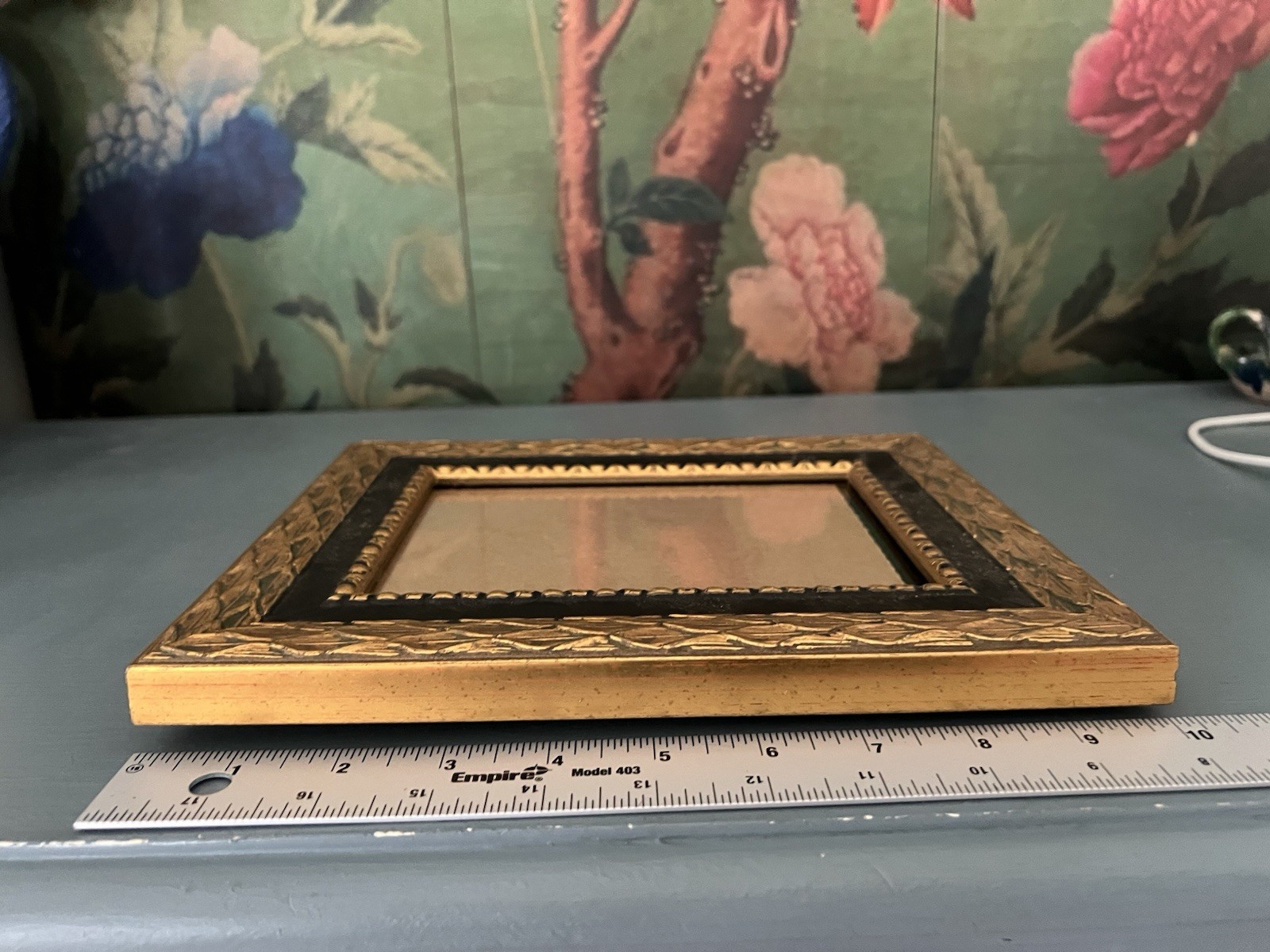 Vintage Burnes Gold Black Picture Frame Hollywood Regency Art Deco 10×8 Frame