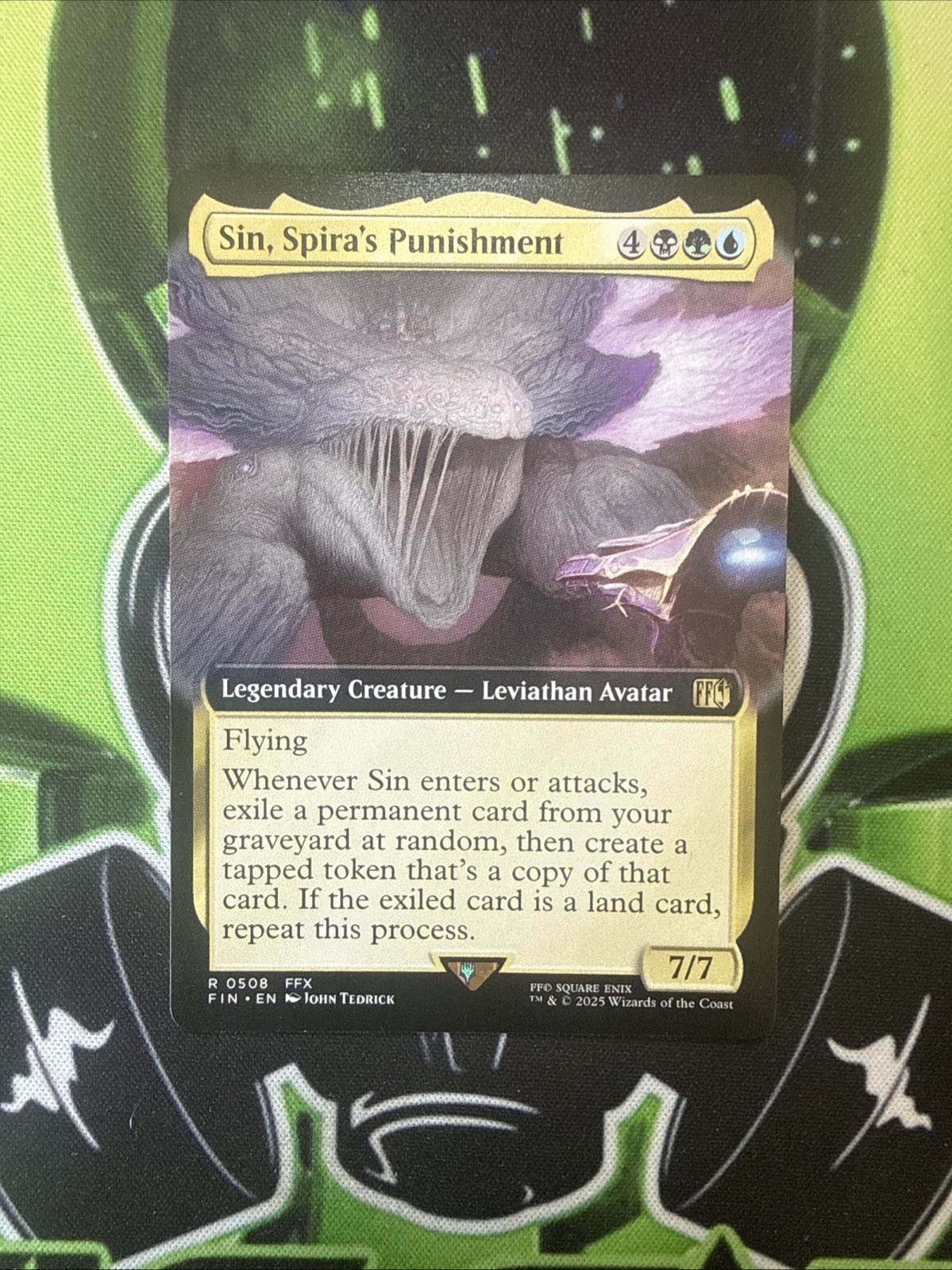 Sin, Spira’s Punishment (Extended Art Rare) R 0508 Final Fantasy Magic Mtg