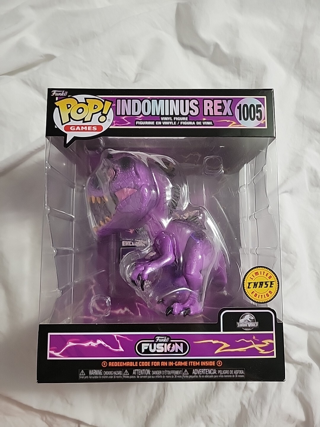 Funko Fusion Indominus Rex POP! #1005 CHASE-Jurassic World READ DESCRIPTION