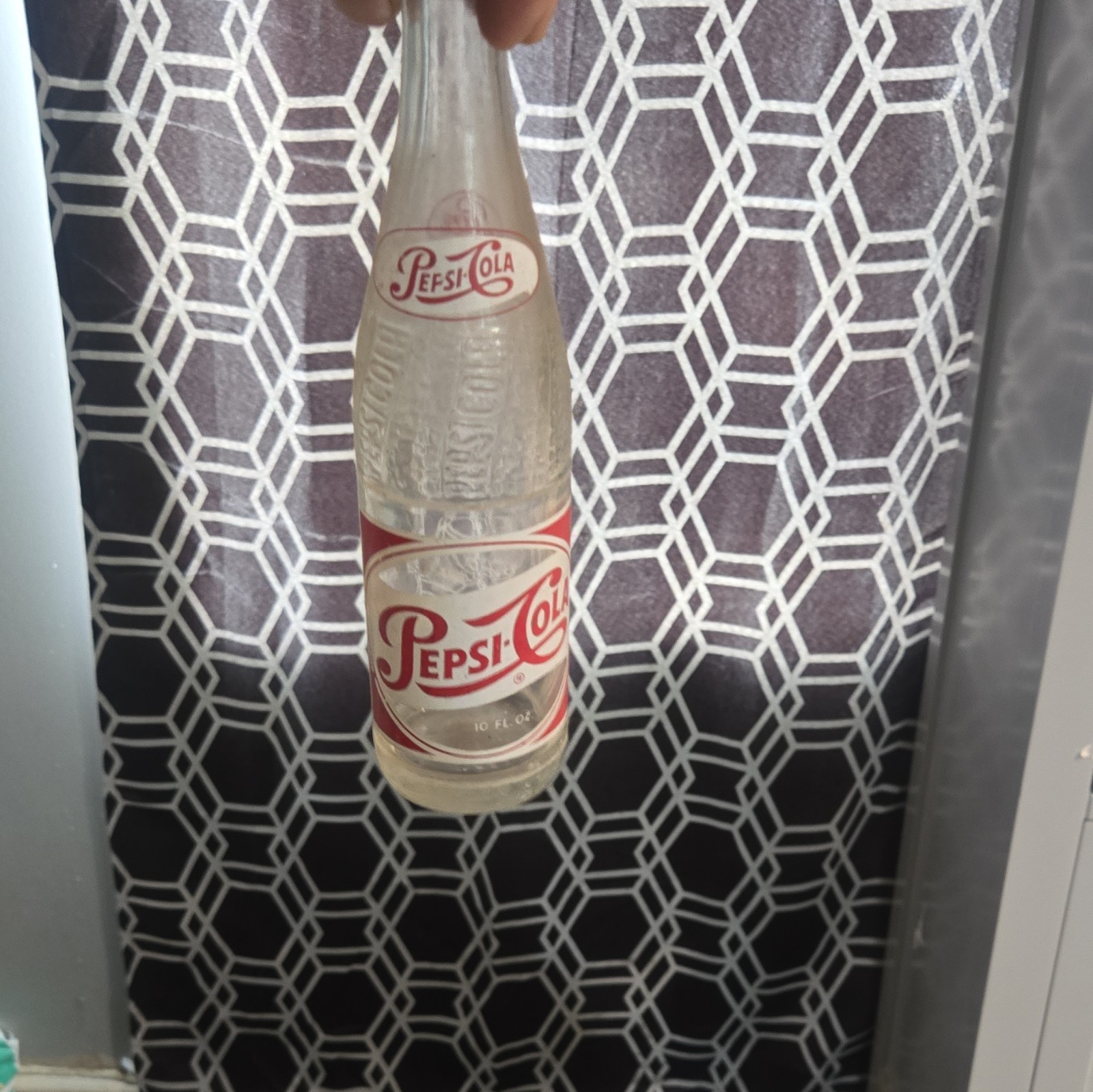 Pepsi Vintage Metal Bottle Carrier/Caddy – Silver & Red Soda Advertising