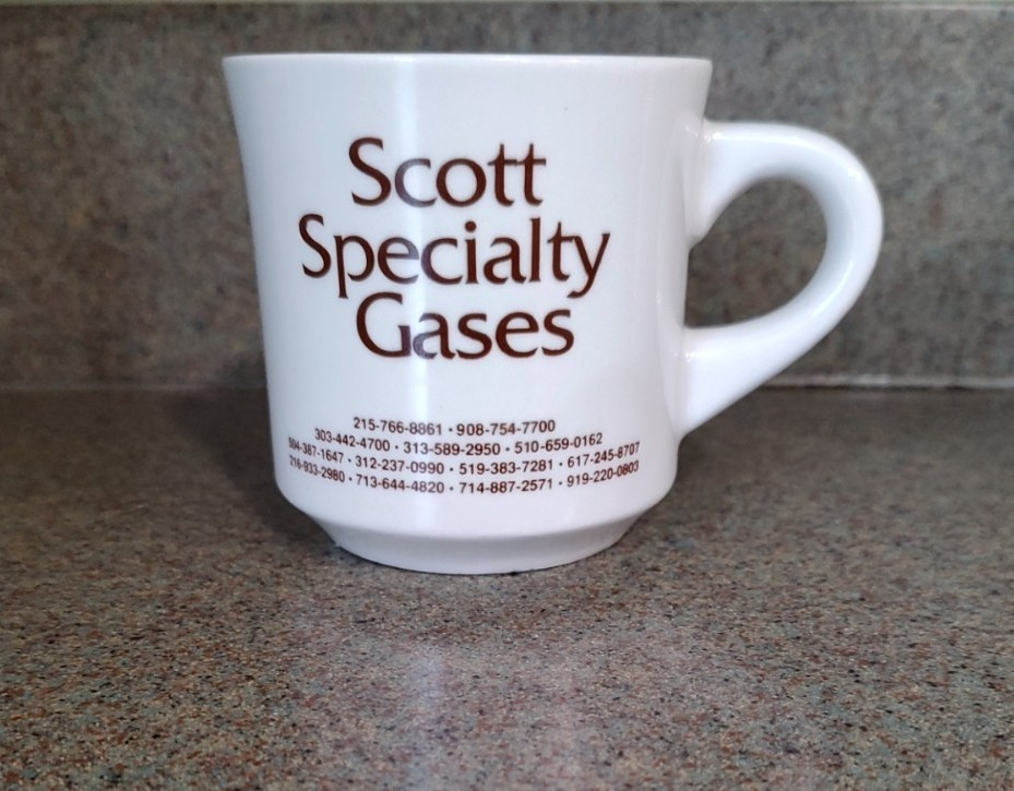 Scott Specialty Gases Daniel Rutherford Mephitic Air Chemistry Coffee Mug