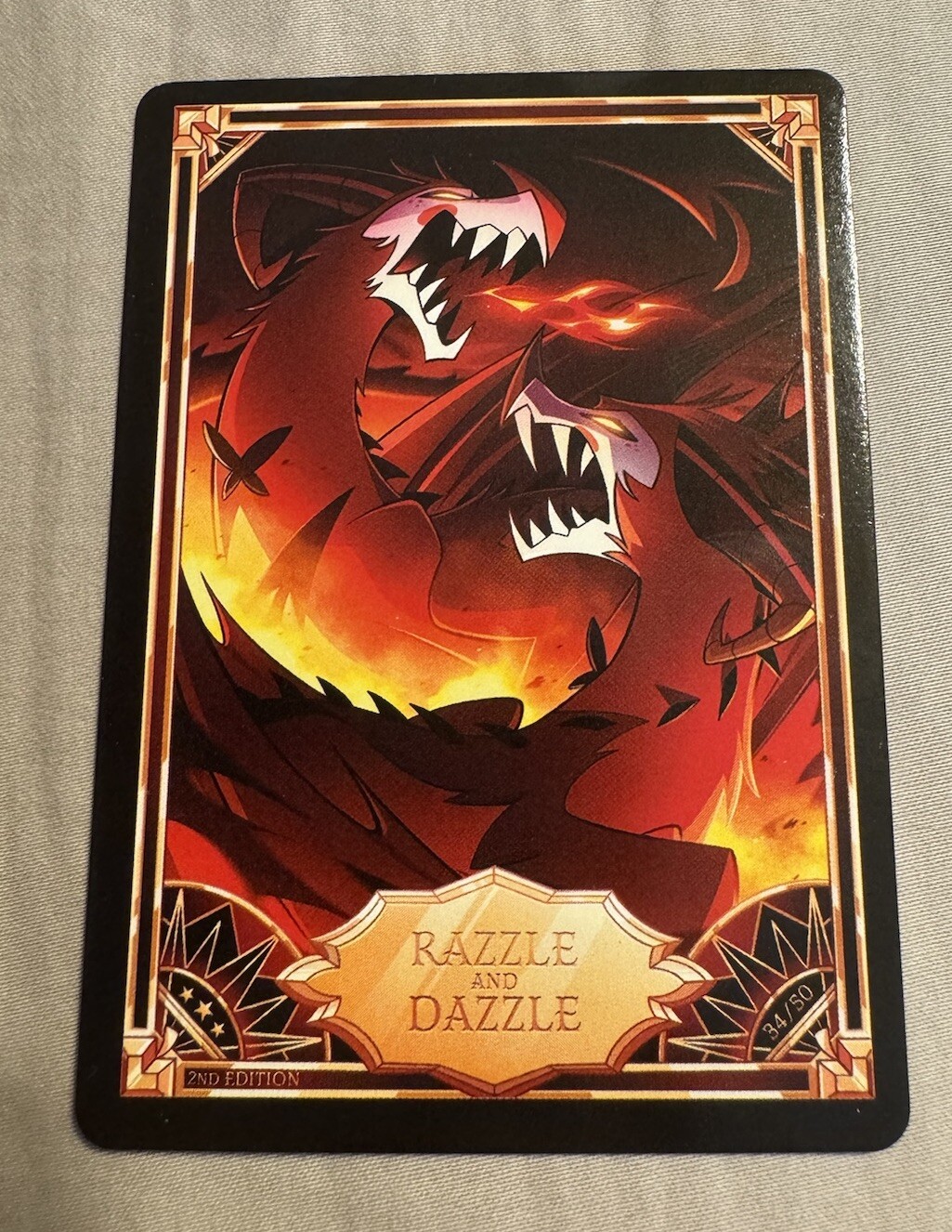 Hazbin Hotel Trading Card 2nd Edition – Non-Foil Razzle And Dazzle RARE