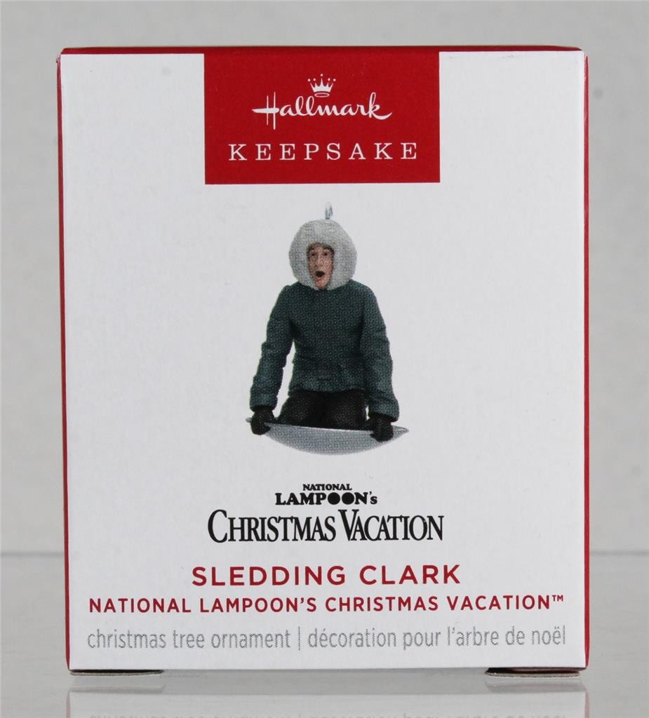 2025 Hallmark MINI Ornament – SLEDDING CLARK – Christmas Vacation – New in Box!