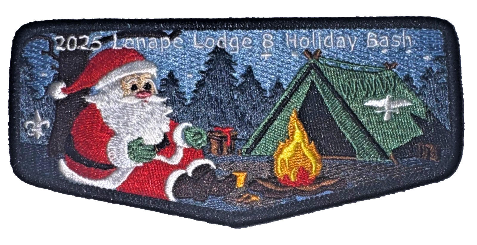Lenape Lodge # 8 2025 Holiday Bash Santa Clause Camping OA Flap # 200 Made MINT
