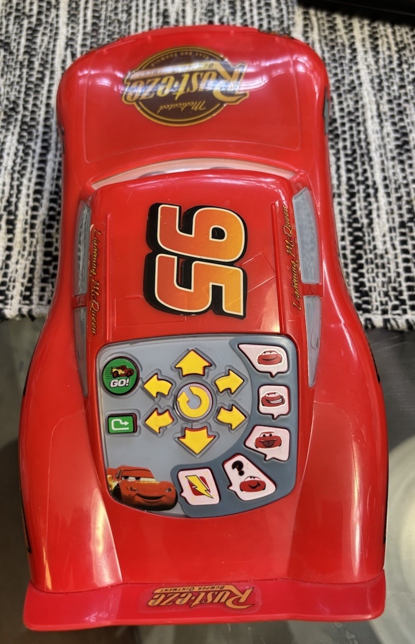 DISNEY CARS FAST TALKIN’ TALKING LIGHTNING MCQUEEN, RARE, Won’t Move