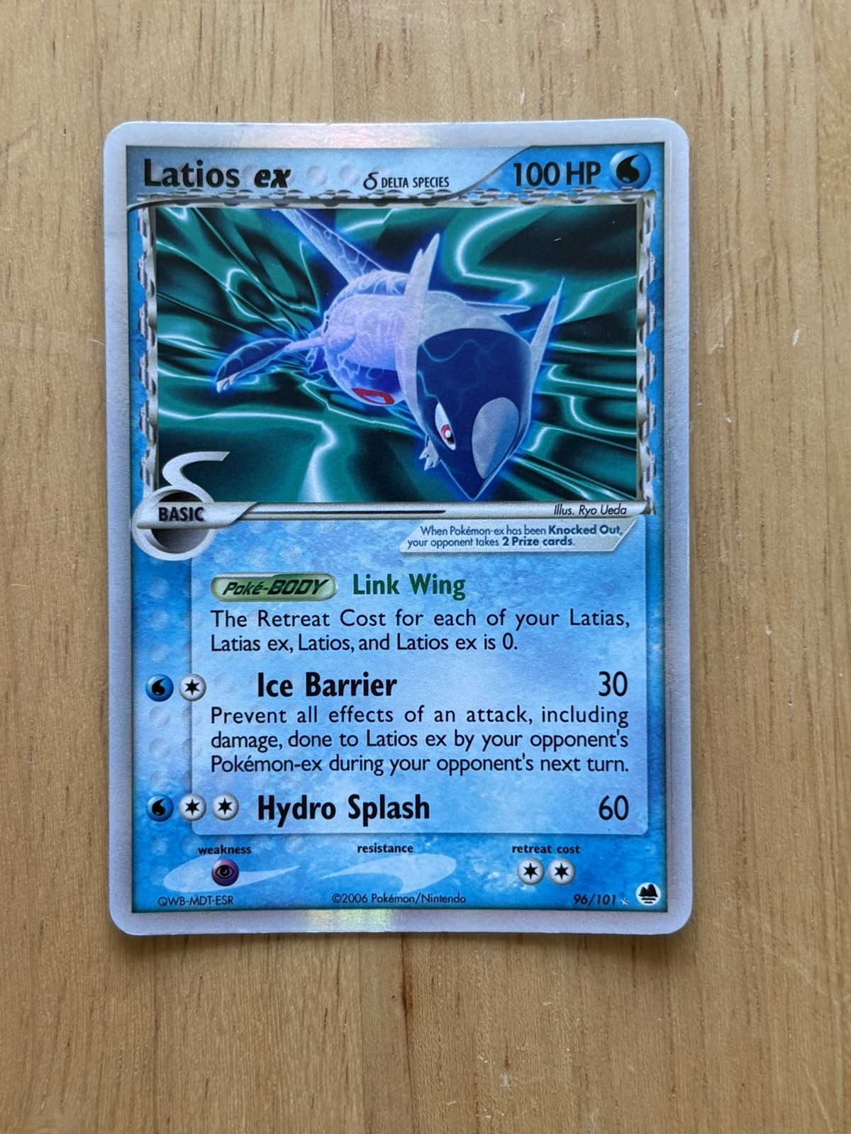 Pokémon TCG Latios ex 2006 EX Dragon Frontiers 96/101 Holo LP