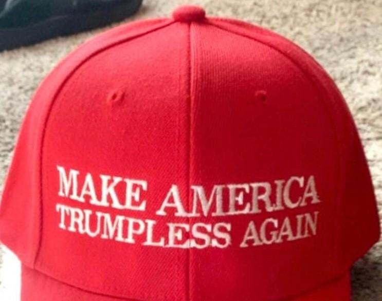 Make America Trumpless Again Embroidered Red Cap – Political Parody Adam Sandler