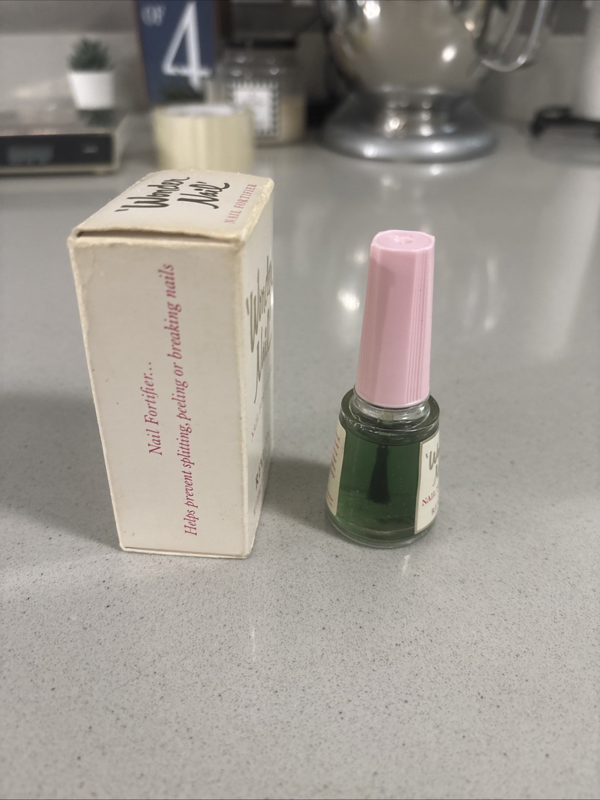 VINTAGE 1960’S REVLON Wonder Nail fortifier unused with box