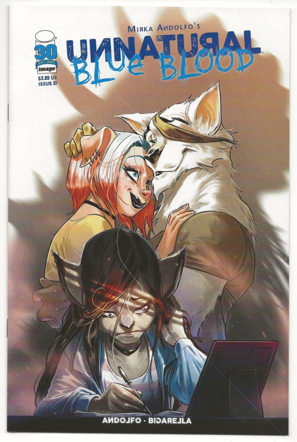 Image Comics UNNATURAL BLUE BLOOD #1 first printing Bigarella Cover B variant