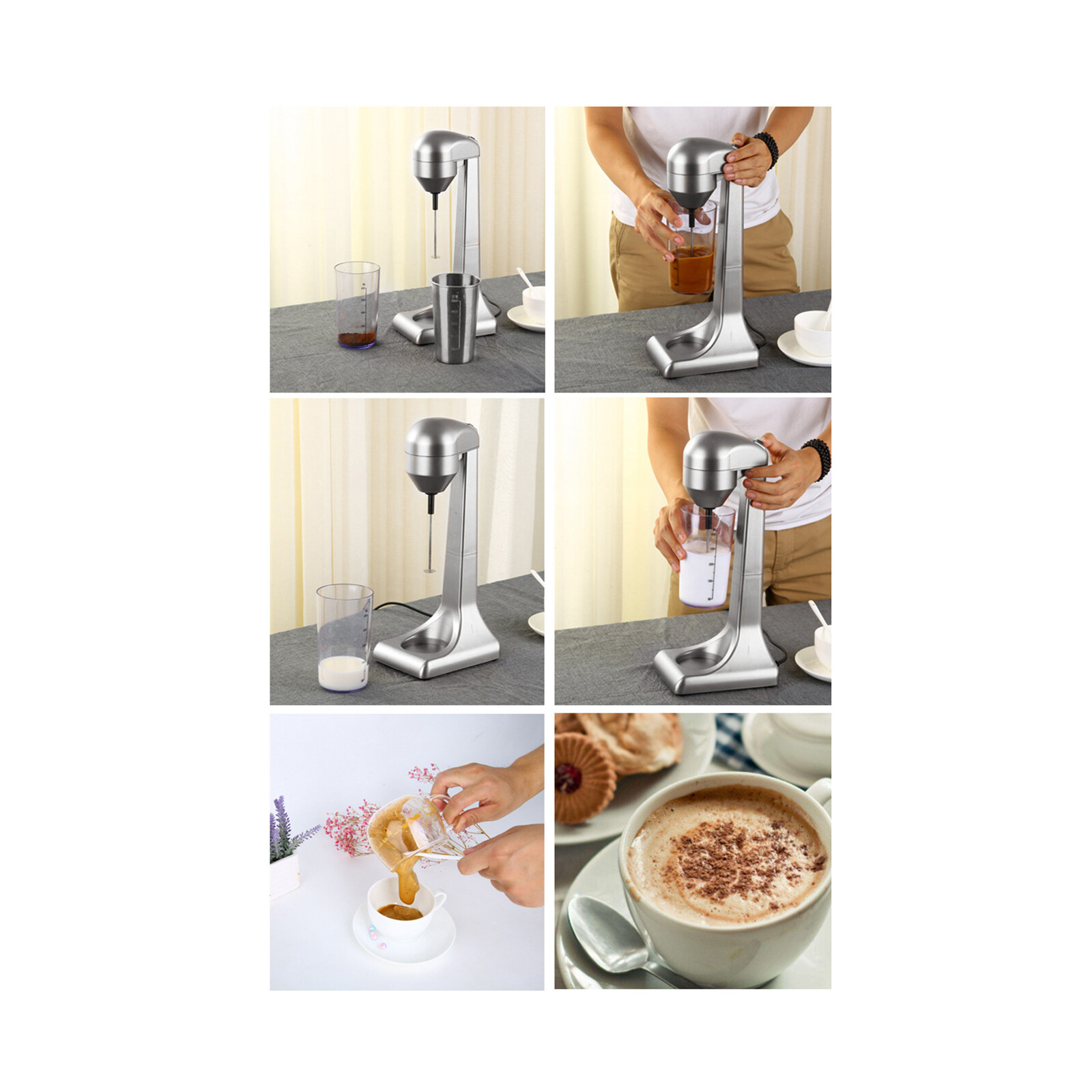 Commercial Electric Milk Shaker Maker Drink Mixer Smoothie Milk Shake Machine