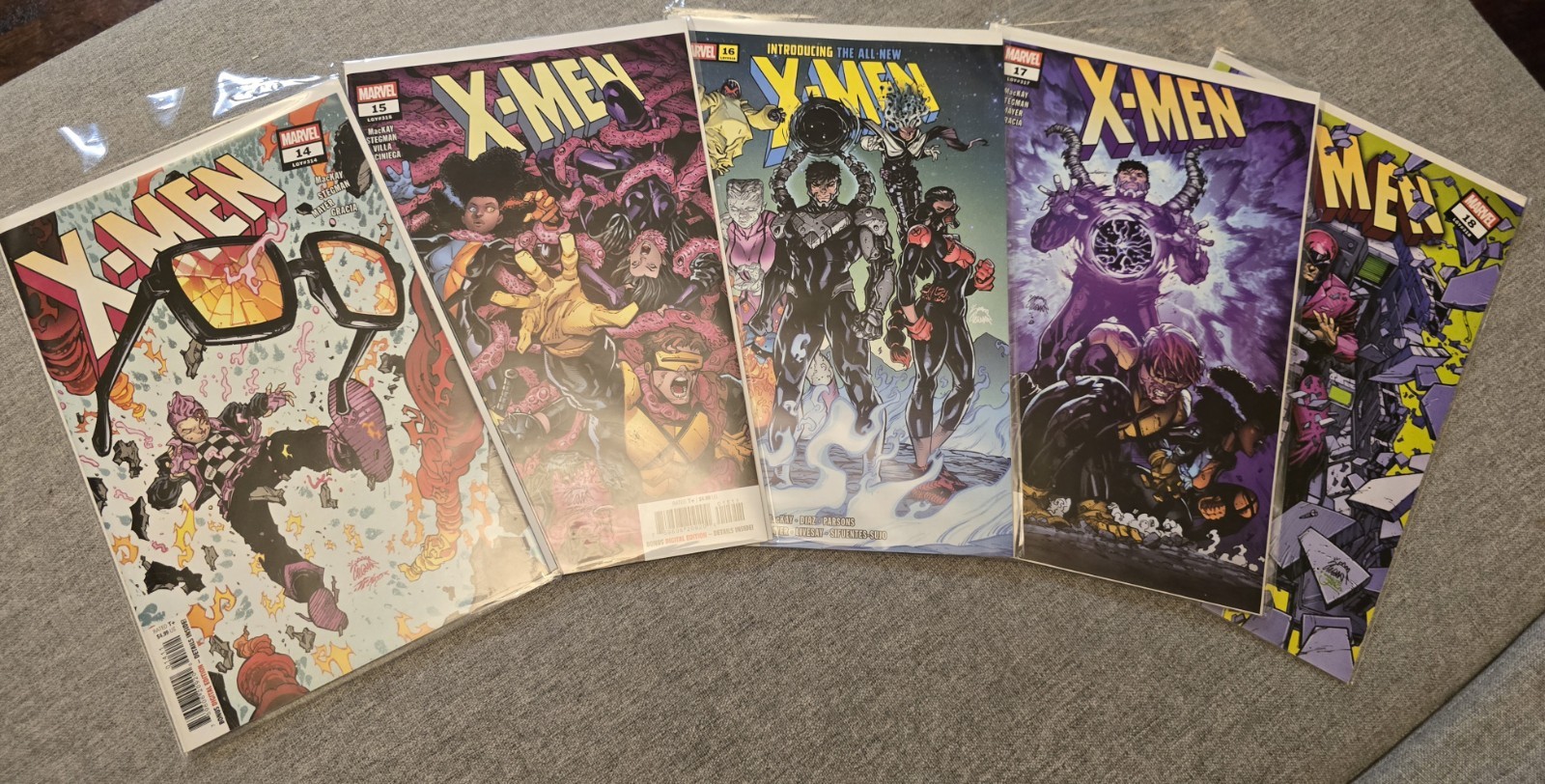 Marvel Comics X-MEN 14 15 16 17 & 18 set + HELLFIRE VIGIL 1
