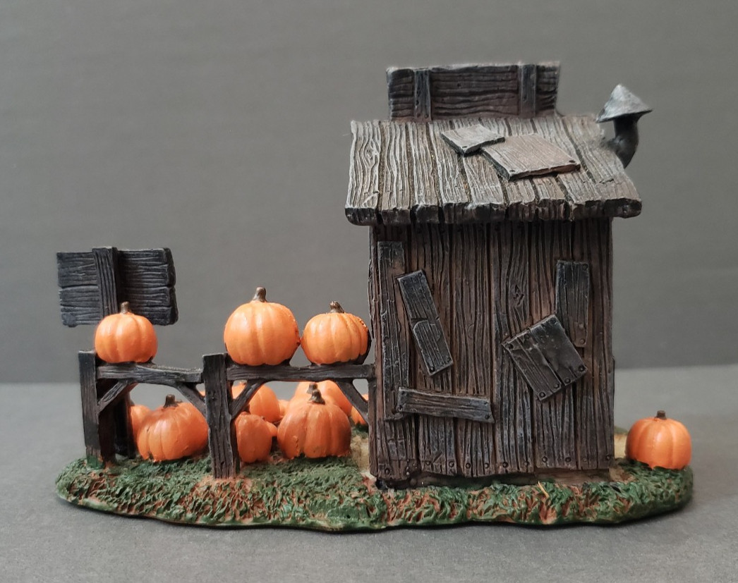 LOT of Lemax Spooky Town Pumpkin Patch Stand & Pumpkin People Figures Figurines