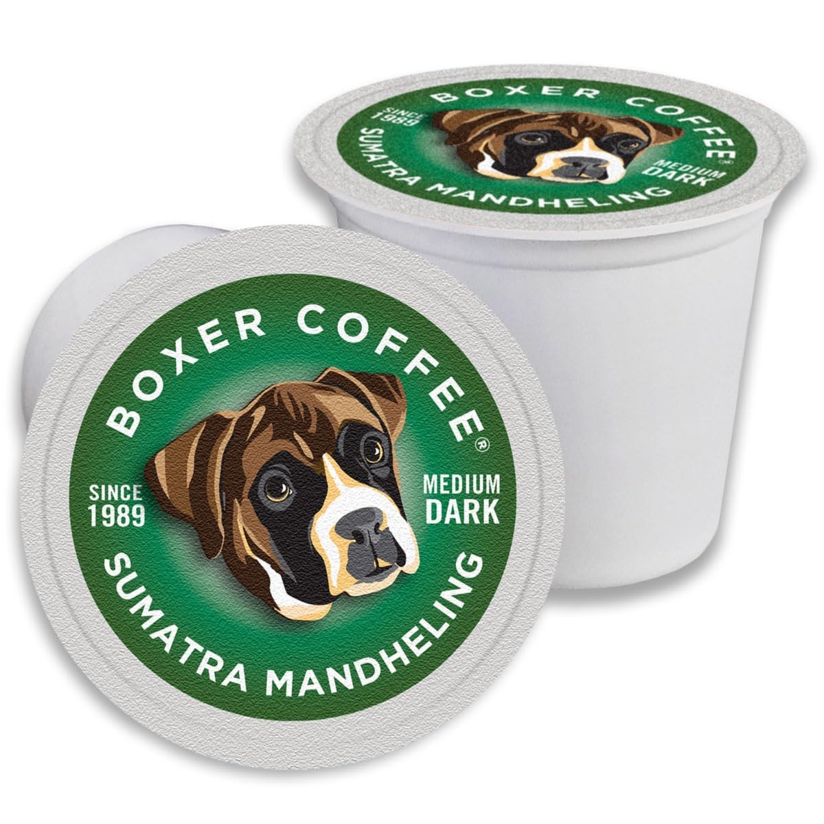 Boxer Coffee 48Ct Sumatra Mandheling Single-Origin Medium Roast Coffee Pods