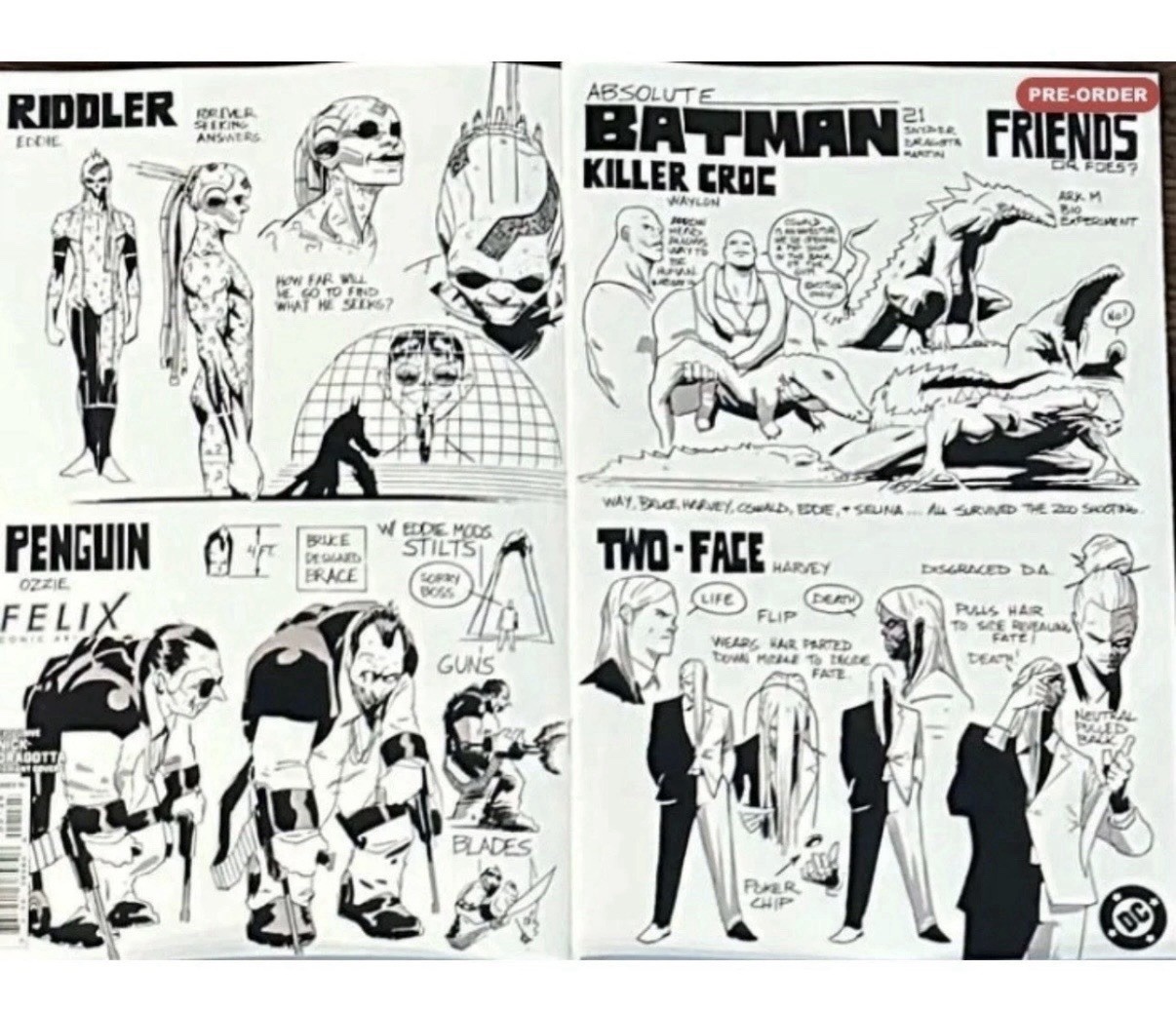 ABSOLUTE BATMAN #21 FELIX COMIC ART NICK DRAGOTTA DESIGN – PRESALE