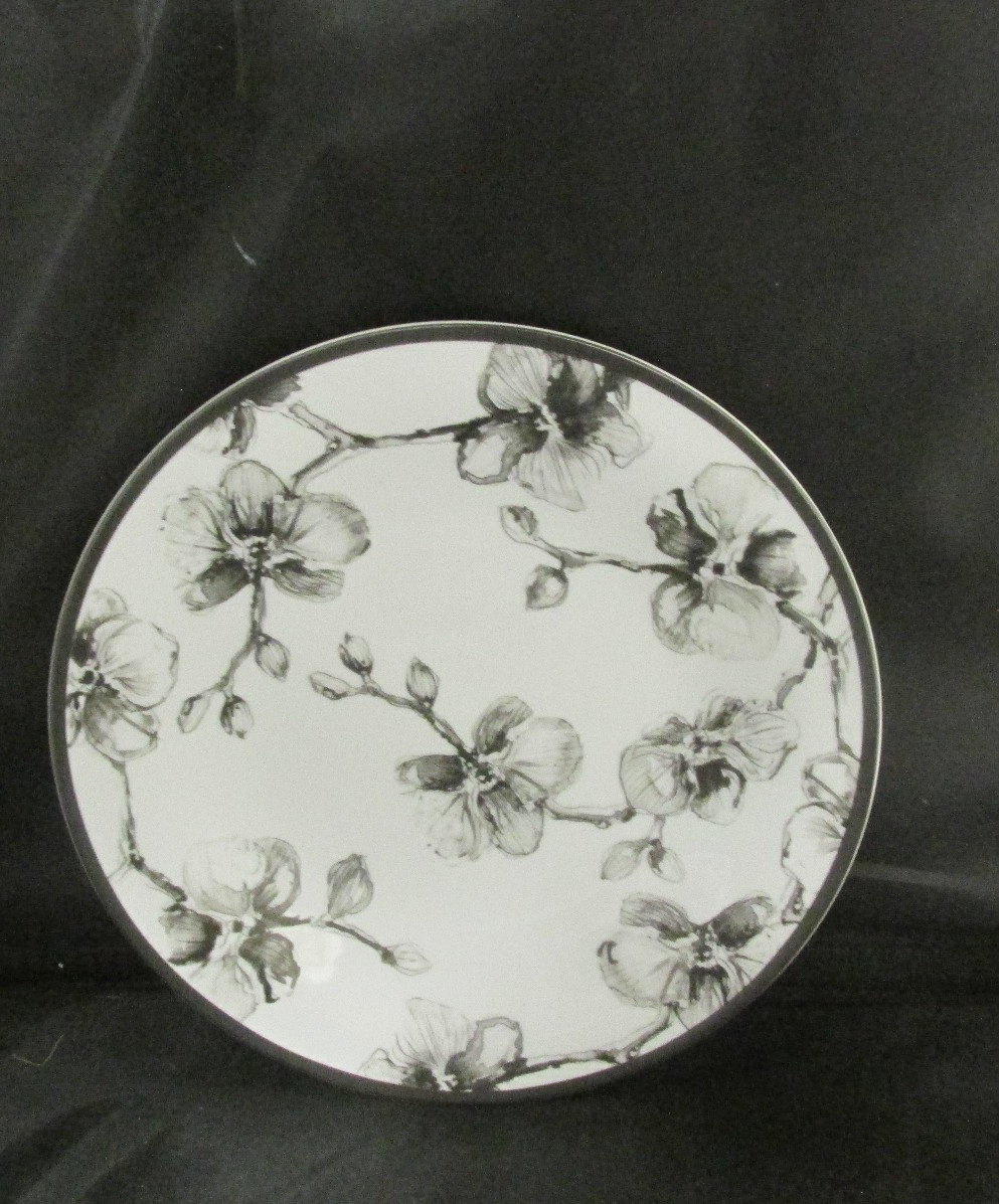 MICHAEL ARAM BLACK ORCHID ONE 8 3/4 IN SALAD PLATE ONE 4 IN HEIGHT MUG