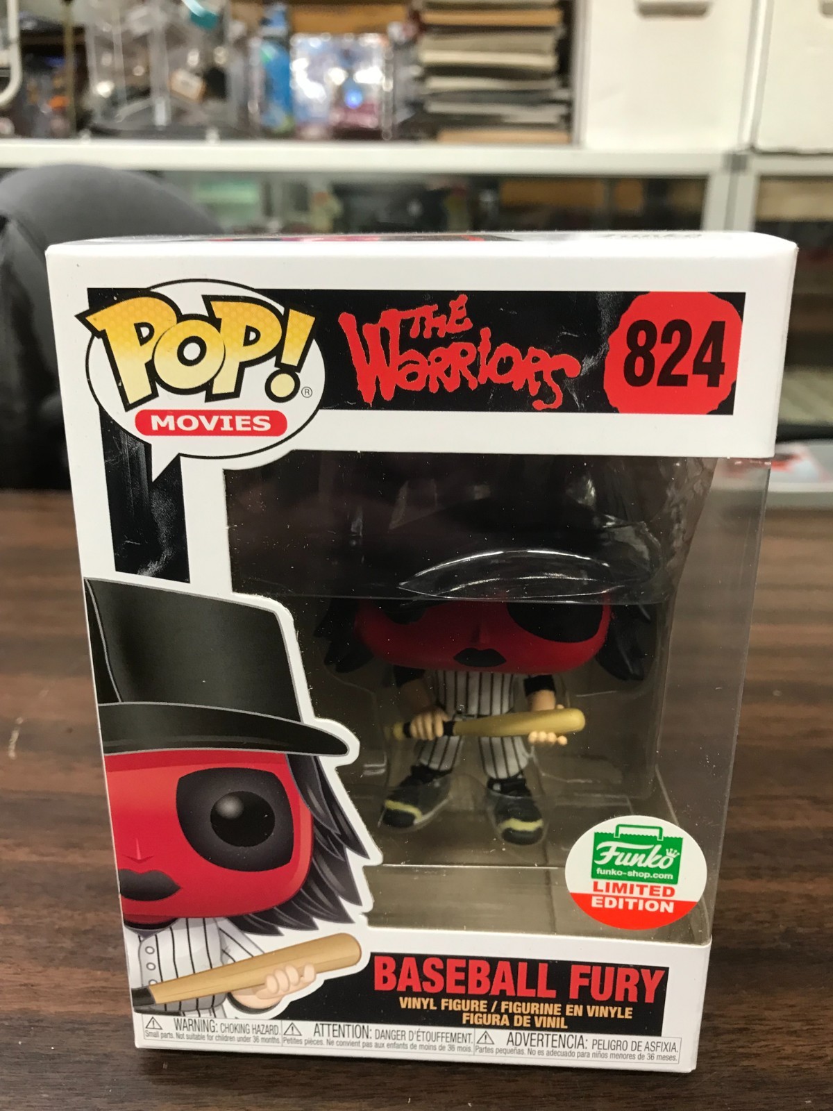 Funko Pop! Movies – The Warriors: Baseball Fury (Red) #824 Funko Shop Exclusive