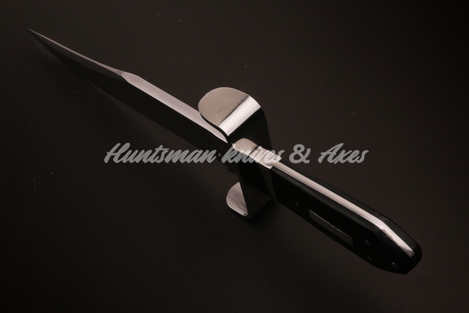 Coffin Handle Hell Belle’s BOWIE Replica In Black Micarta Sharp Swedge 8mm Spine