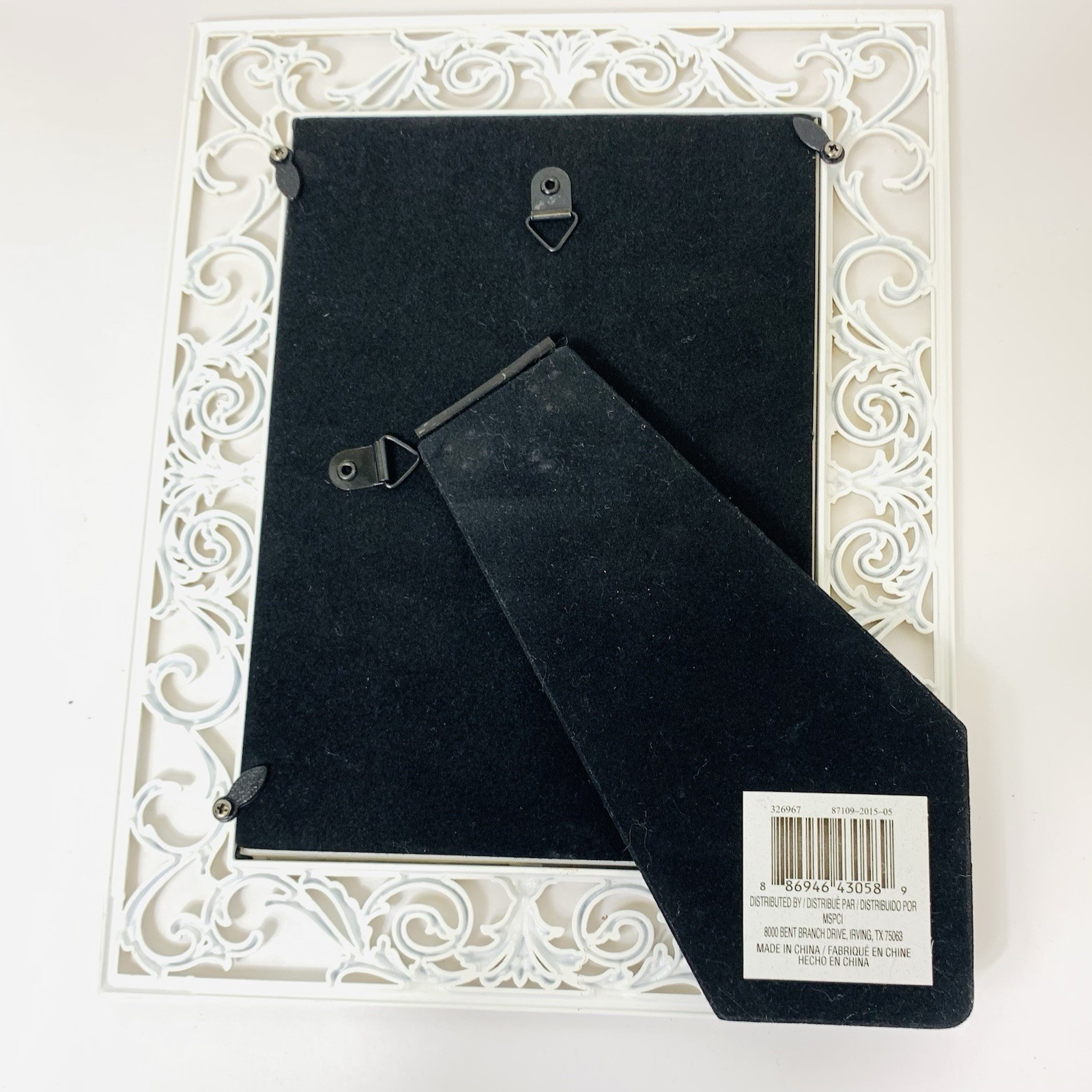 Picture Frame Ornate Scroll Work Expressions Metal Eggshell Color for 5×7 Photo