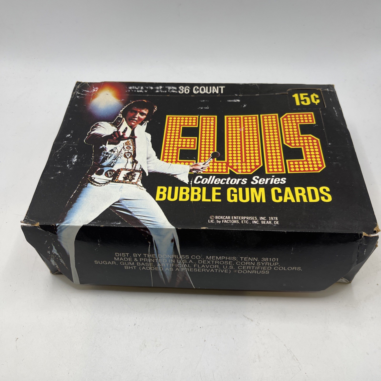 Elvis Presley Trading Cards 1978 Collectors Series Full Box 36 Wax Packs Donruss