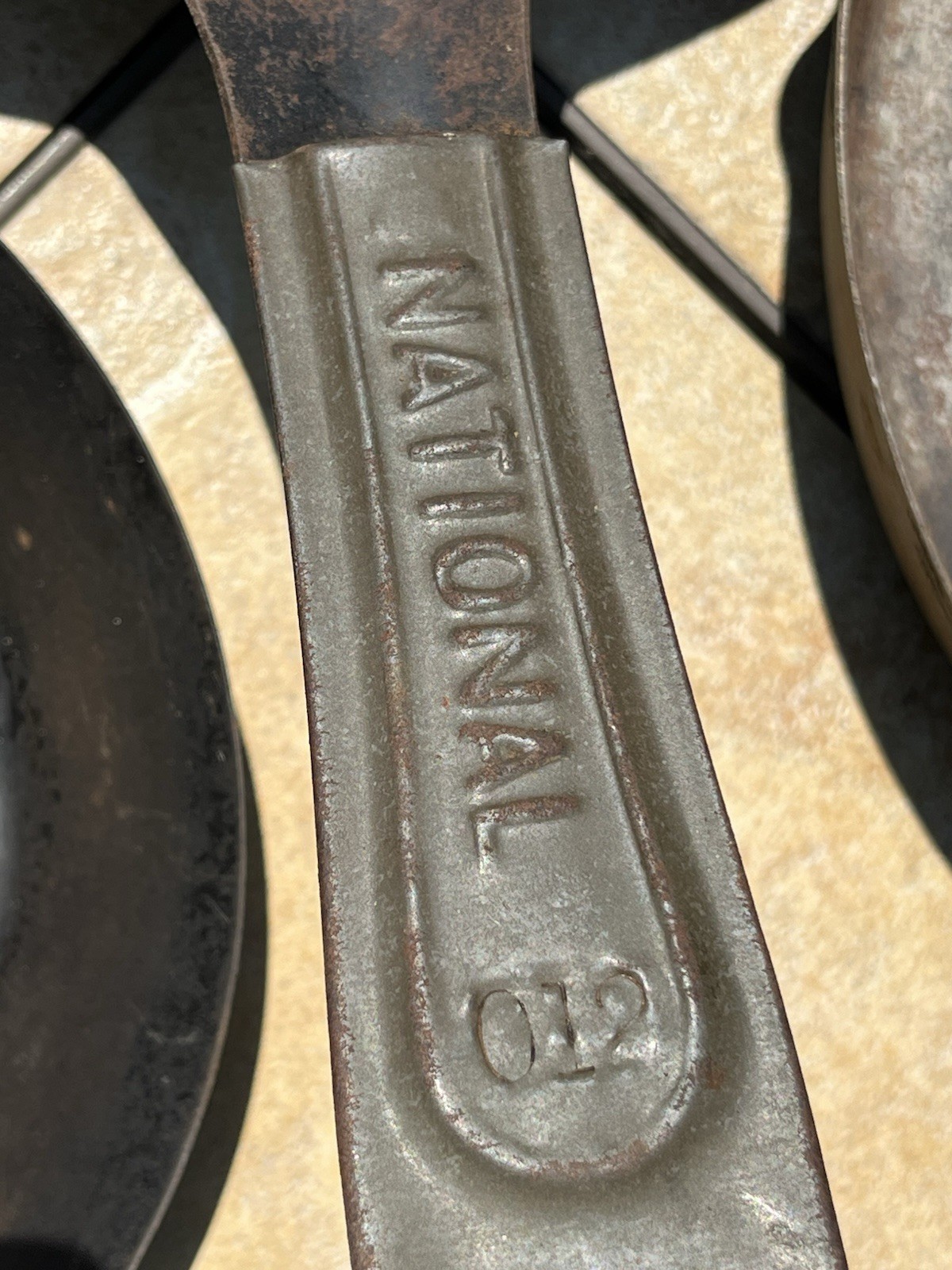 Lot of 3 Antique 1800’s Cowboy Metal Frying Pans Skillets National & Acme