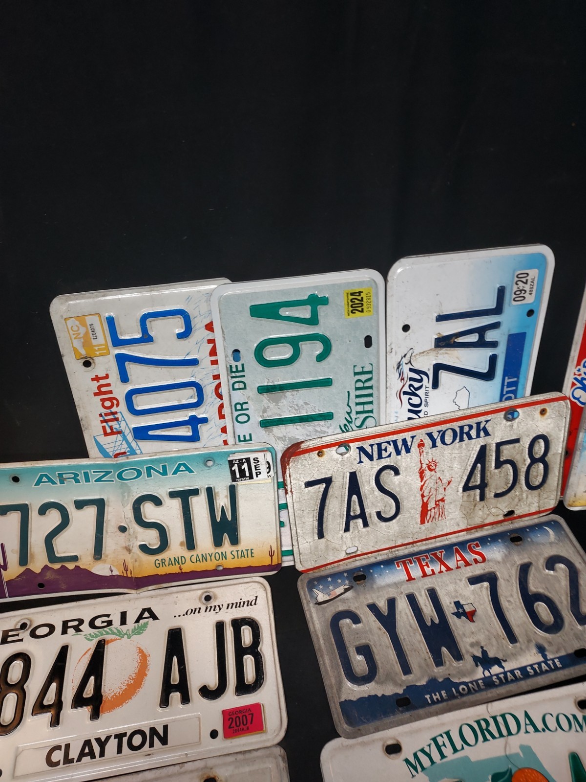 License Plate Lot Of 20 – All DIFFERENT STATES For Repurpose Arts Crafts Garage