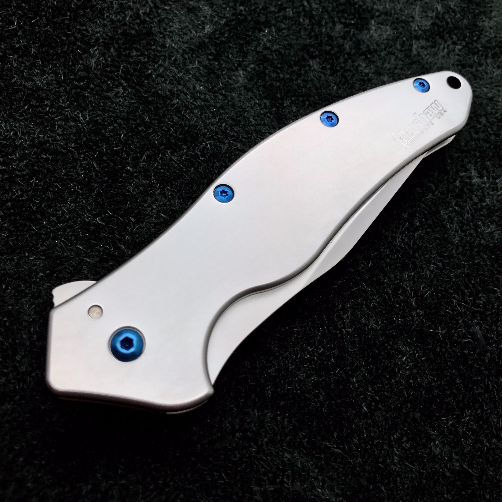 Blue Titanium Screw set for Kershaw Shallot Folder 1840 ( No Knife )