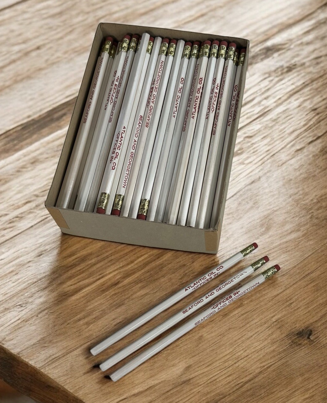 VTG Atlantic Oil Company Georgetown DE Collectible Advertising Pencil Lot NOS