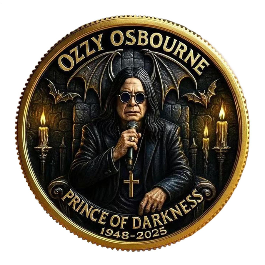 Ozzy Osbourne Coin 1948-2025 Collectable Commemorative Prince Of Darkness 1-pc a