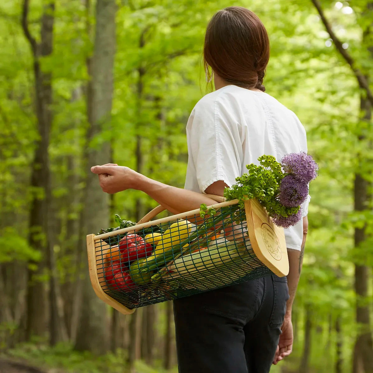 Uncommon Gardener’s Harvest Basket, Non-Personalized Large 19″