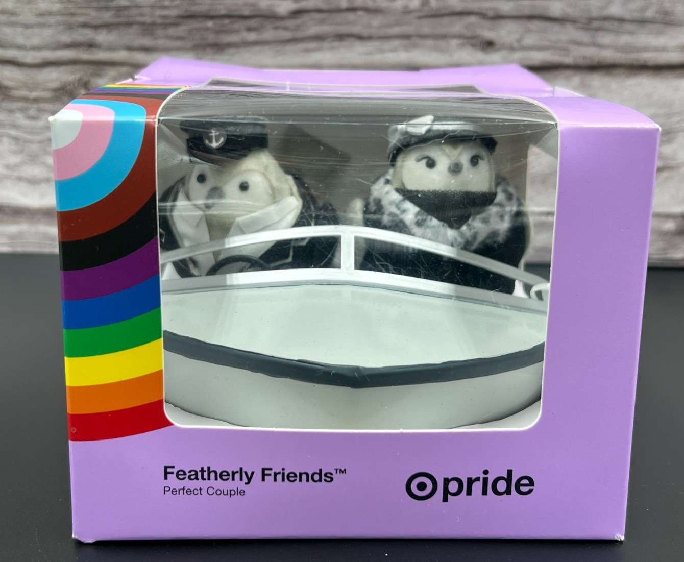 Target Pride 2026 Perfect Couple Birds with Boat ~ Featherly Friends Black White