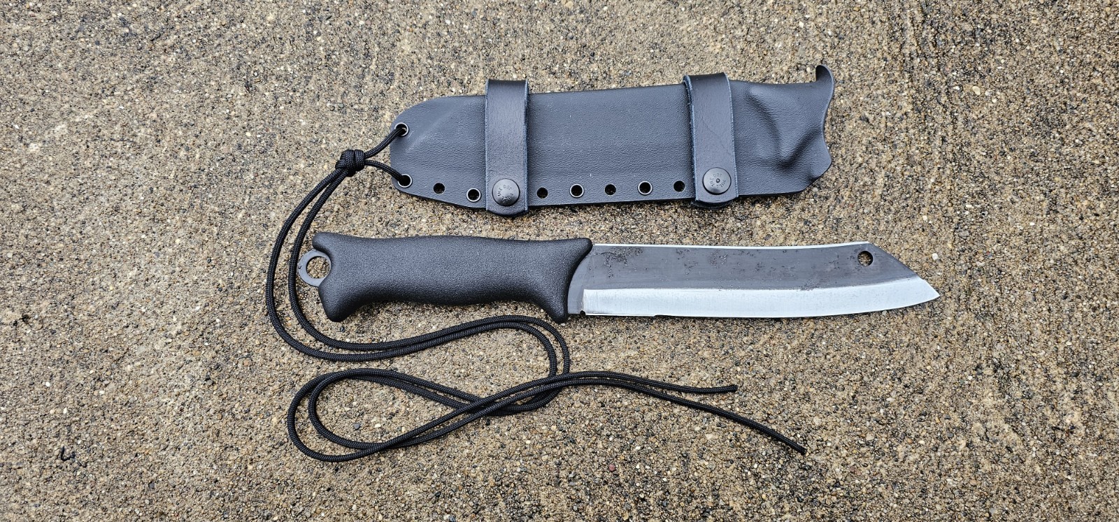 Varusteleka “SKRAMA 200” Kydex Sheath, Scout Carry, TACO style 1.0(BK) Paracord