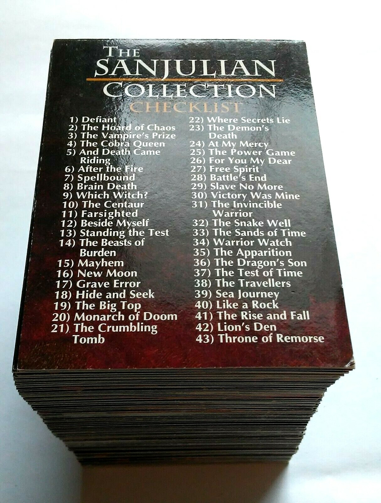 The Sanjulian Collection Singles 1994 FPG (Pick from List)