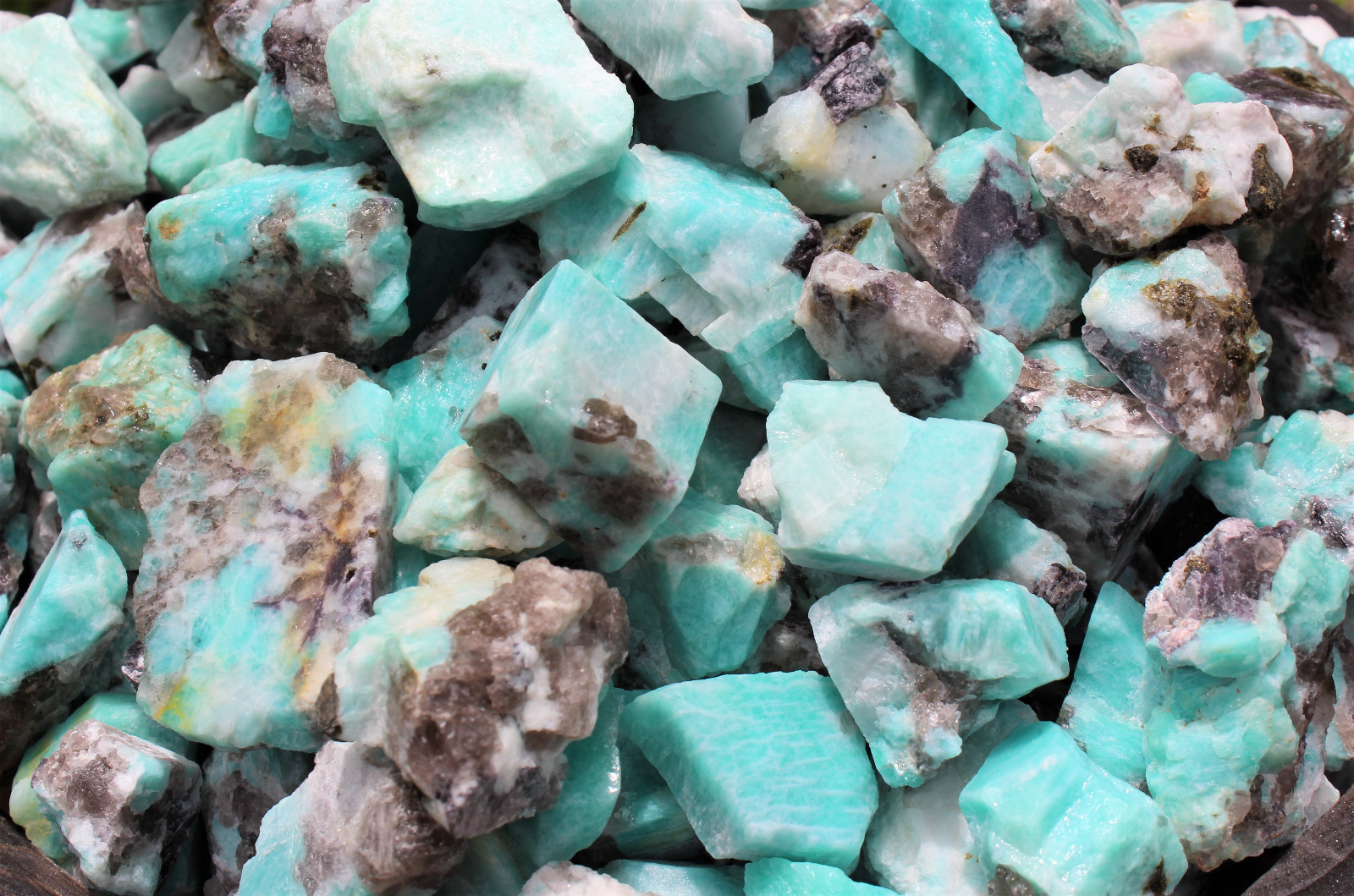 1/4 lb Lot Bulk Natural Rough Amazonite Crystal Healing Raw (4 oz)