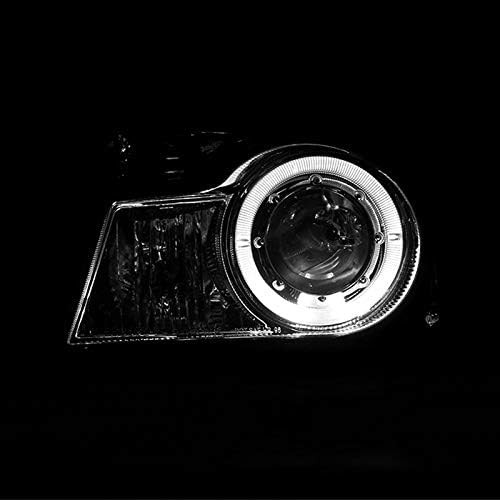 Halo Projector Headlights Smoke + Corner Lights Bumper Turn Signal Lamp Compatib