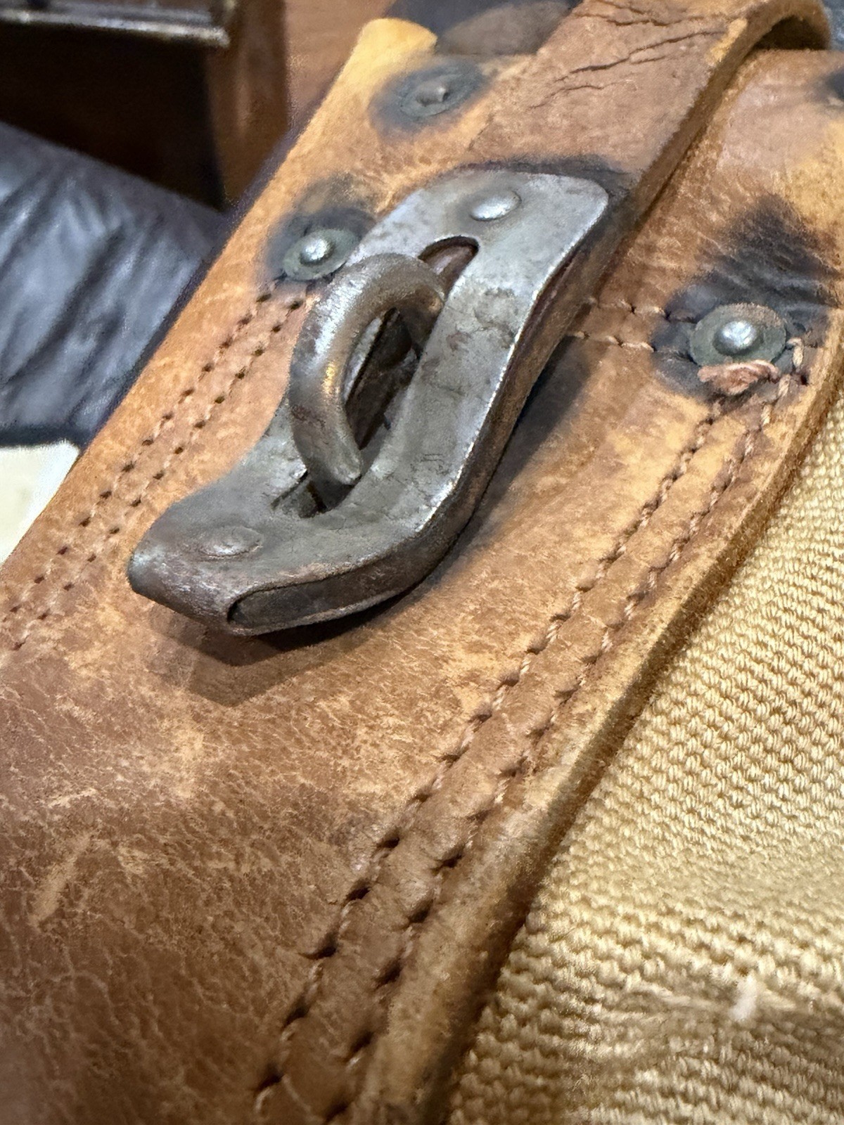 Antique 1920’s UTE Colorado Indian School Mail Bag Gold Bond *RARE