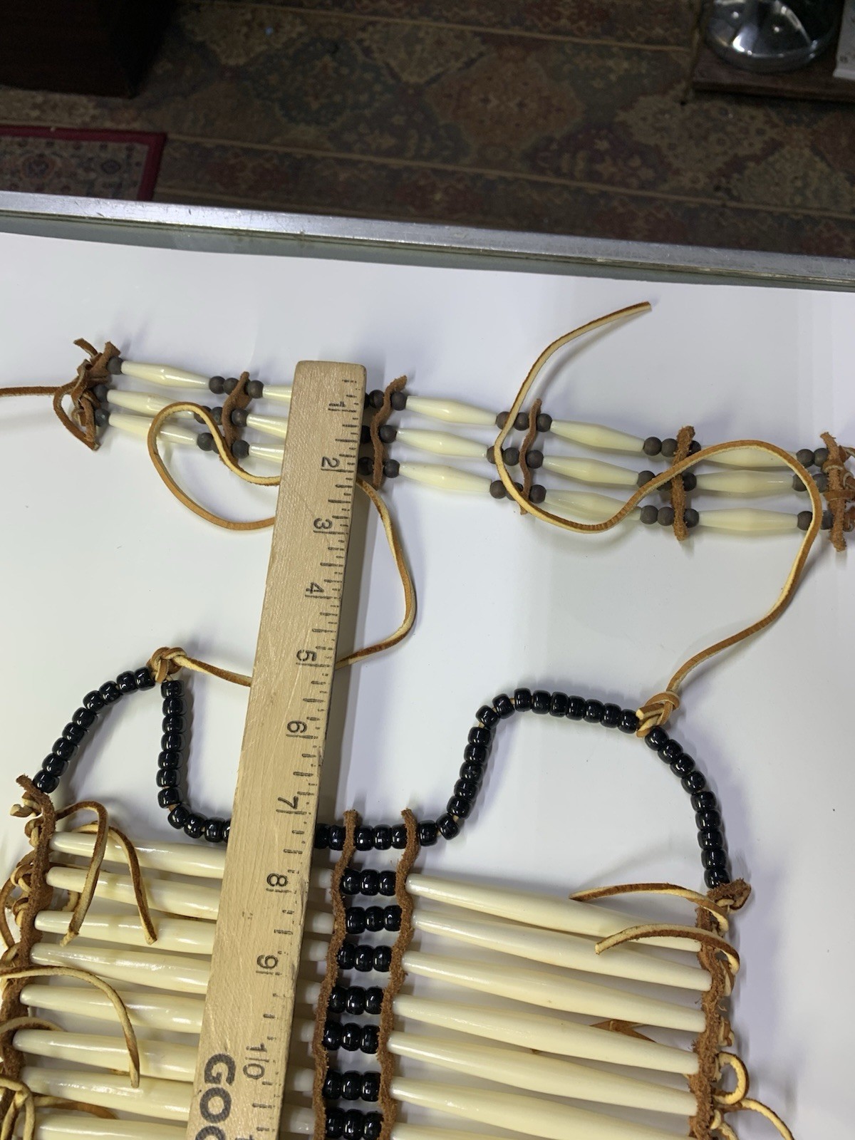 Decorative Native American Style Breastplate Bone Hairpipe Beads? W/choker READ