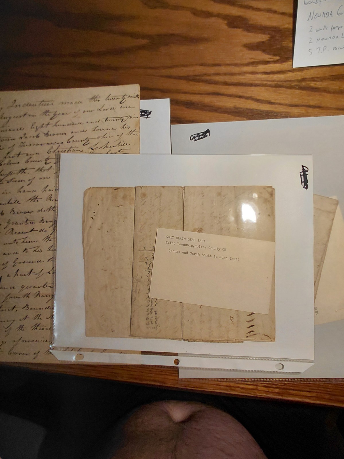 3 Holmes County Ohio Indentures. 1827 1830 1851