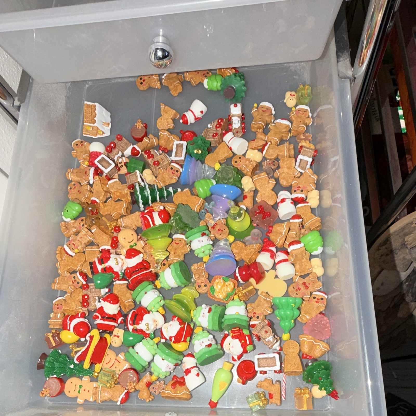 Christmas Plastic mini Lot Mixed Shapes Multicolor Decorative Mixed Set