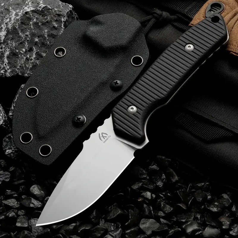 7.8″ Premium EDC Full Tang Fixed Blade Knife Chrome Vanadium Steel Deluxe Sheath