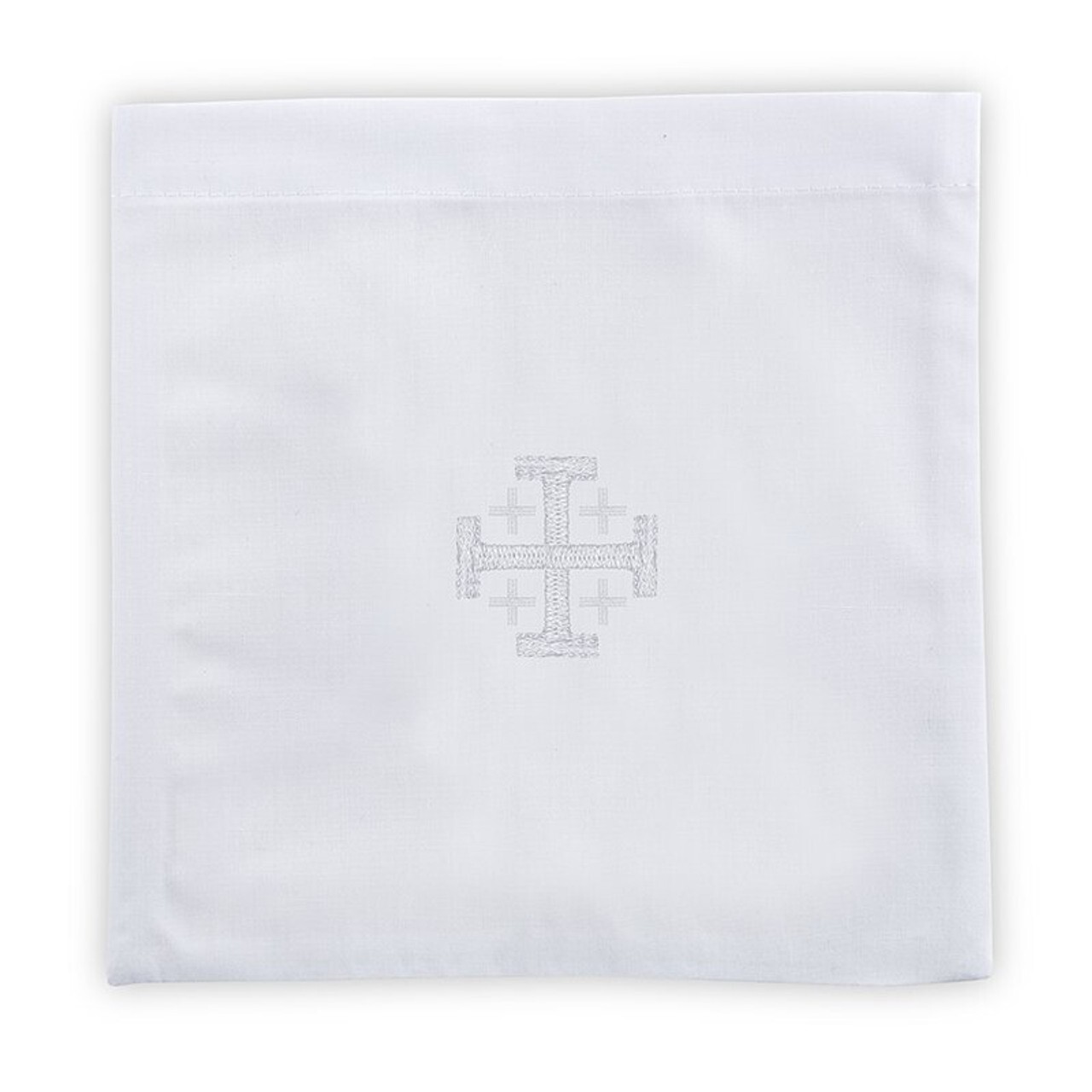 Chalice Pall with Jerusalem Cross 4-pack, Polyester/Cotton, 7″ x 7″