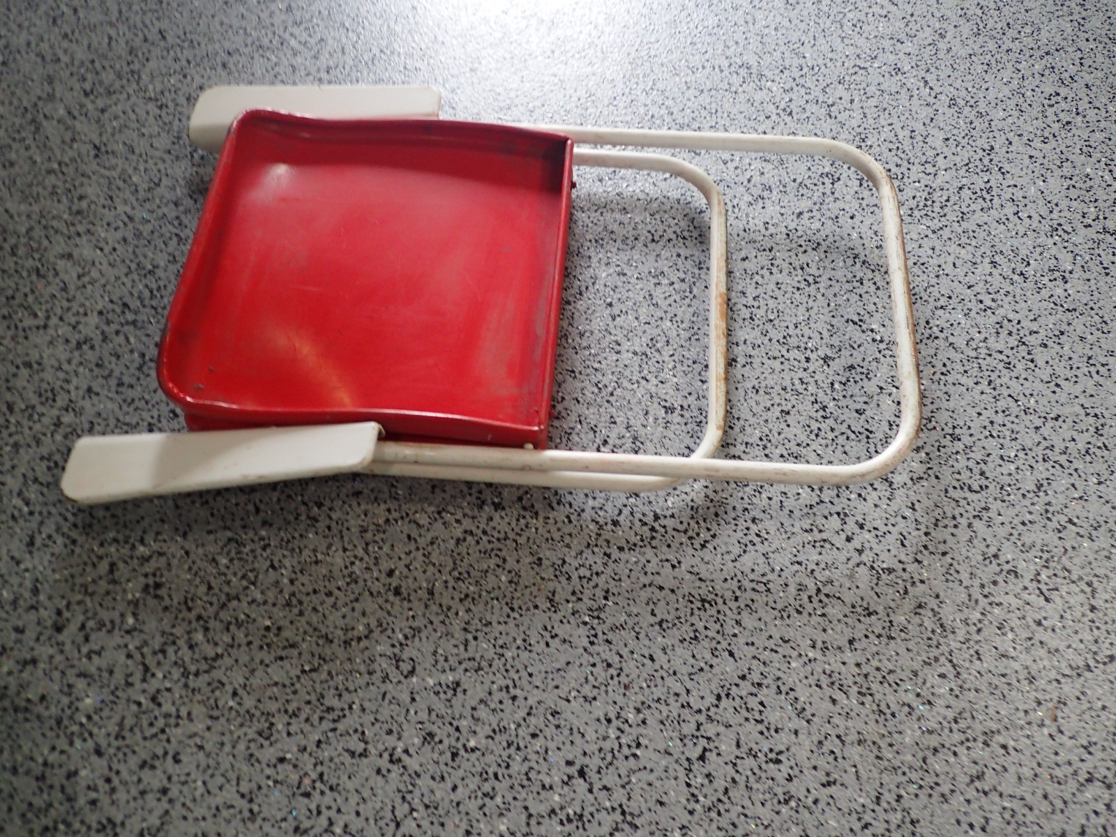 Vintage 1950’s Russel Wright Samson MCM RED Metal Folding Chair Model 1257