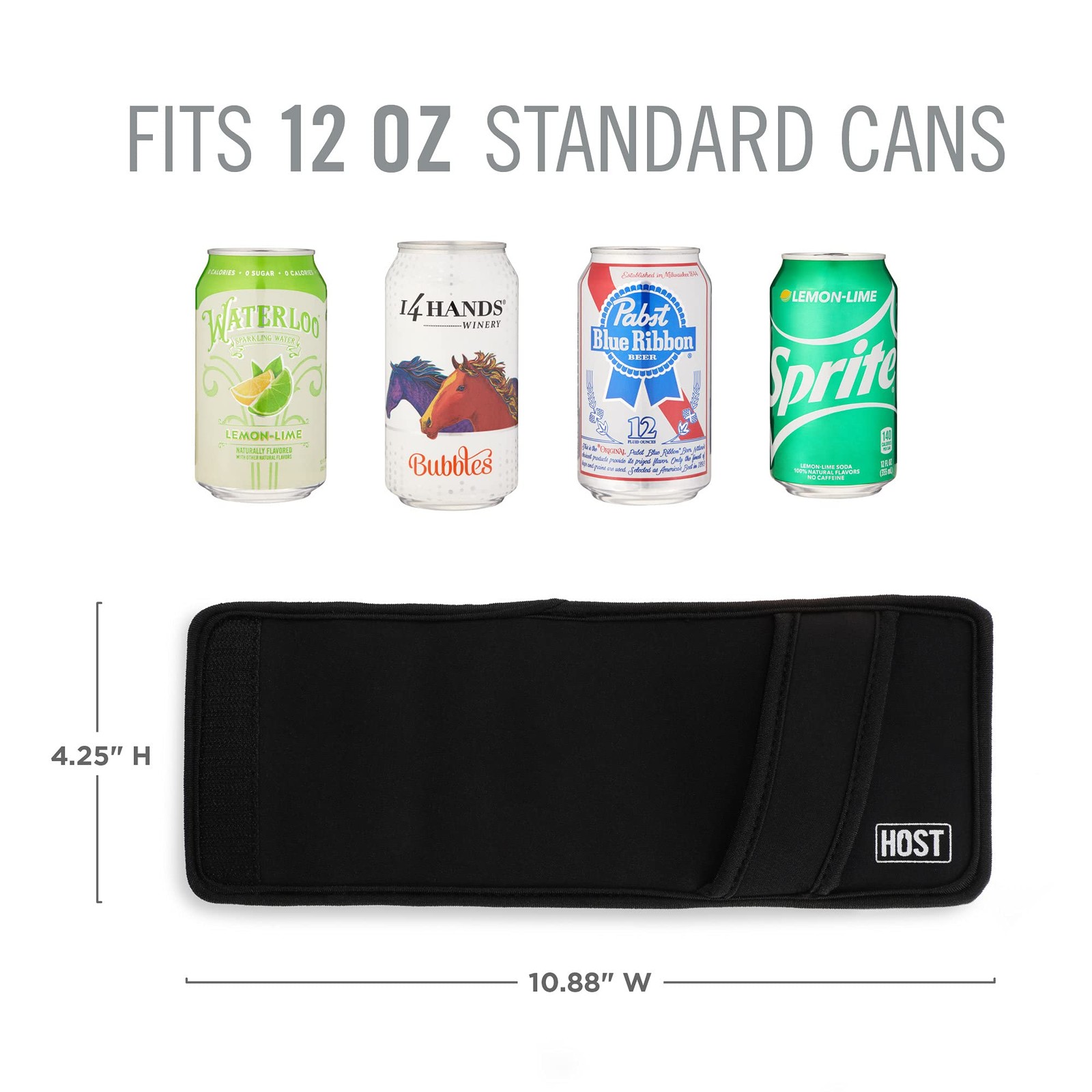 Insta-Chill Can Cooler Flexible Freezable Gel and Ice Pack for Regular 12 Oz Can