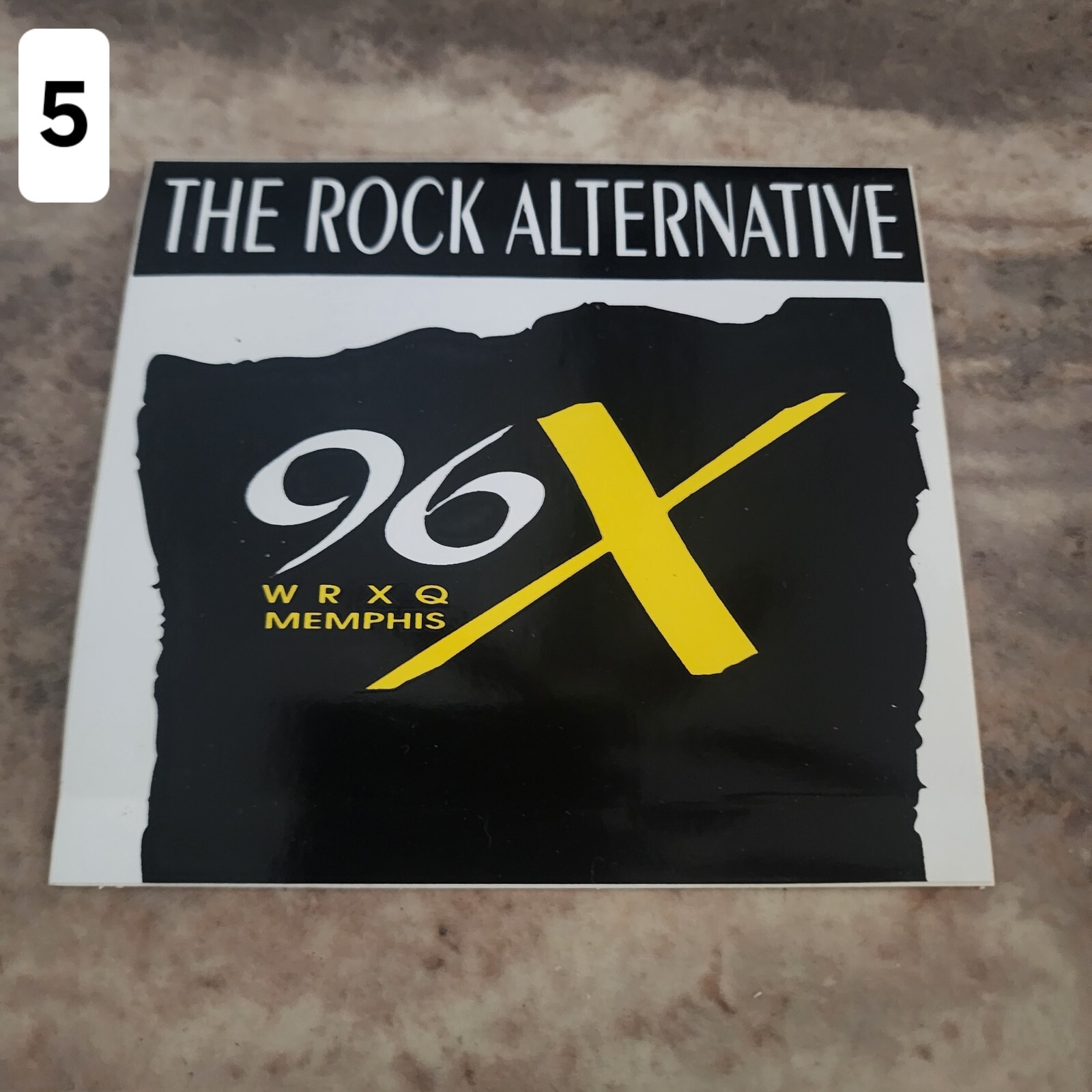 Classic ROCK 103, EAGLE, 96X Memphis Radio Station Stickers from 1980s-90s Era.