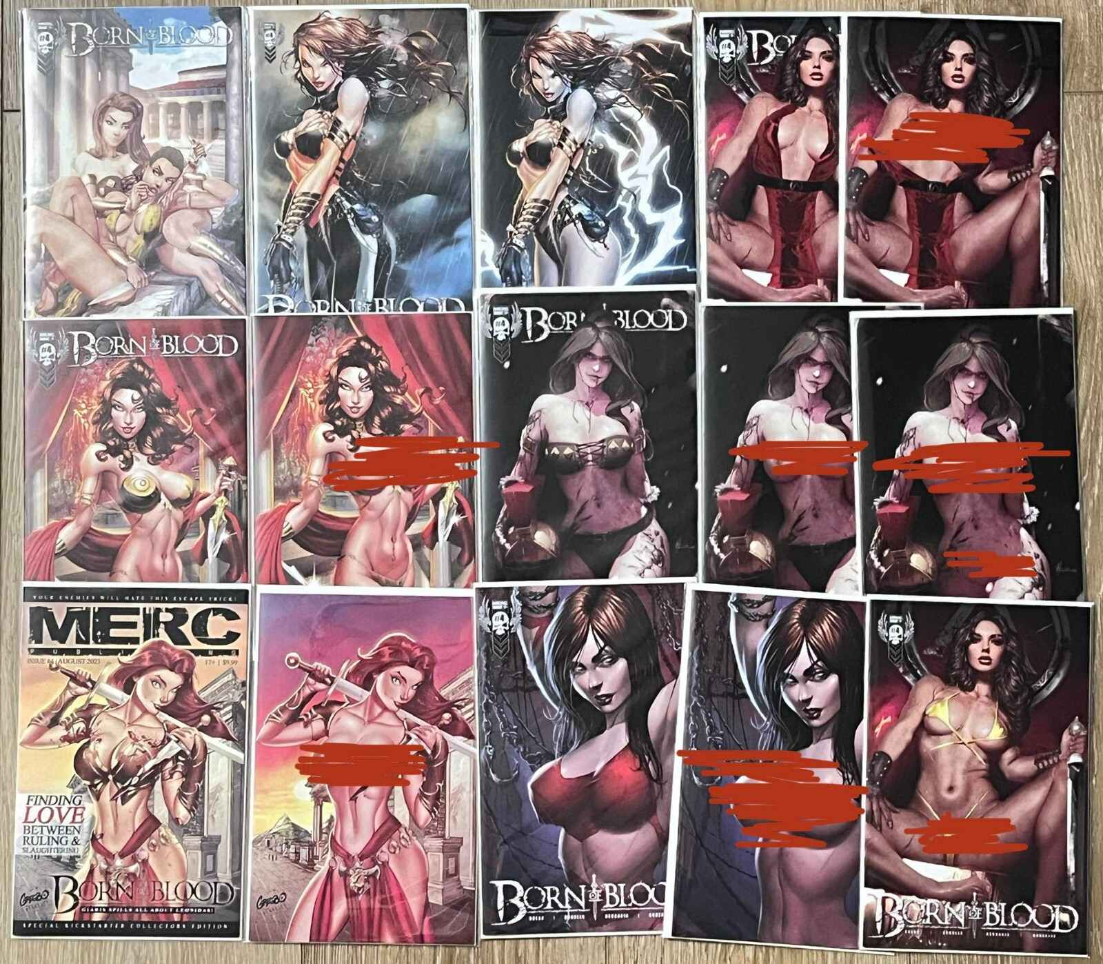 Born of Blood #4 Special Kickstarter Variants, choose your cover