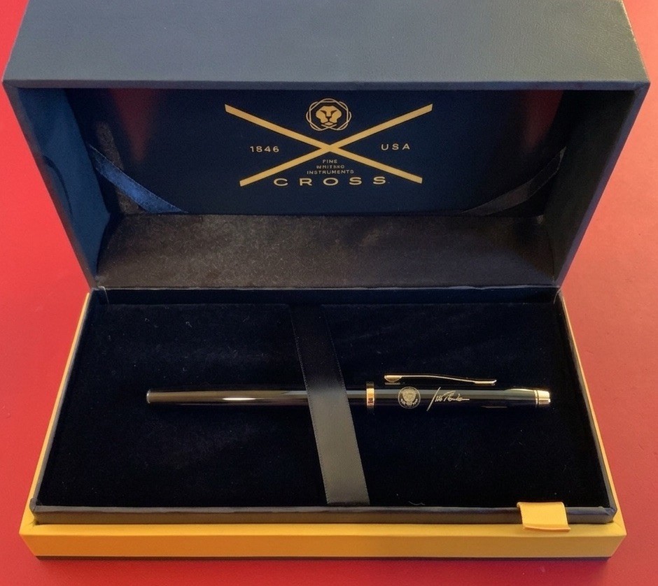 Rare Authentic President Joe Biden Official White House Cross Bill Signer Pen!