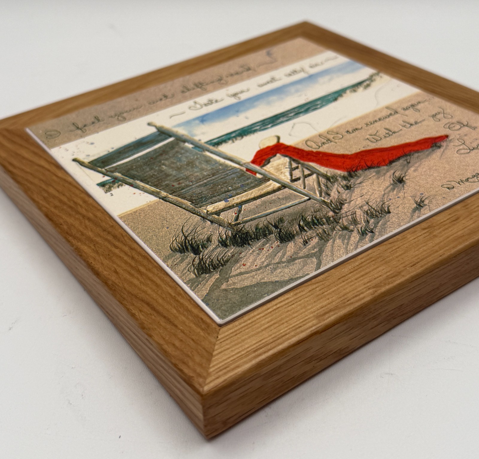 AbsorbaStone Beach Scene Stone Trivet