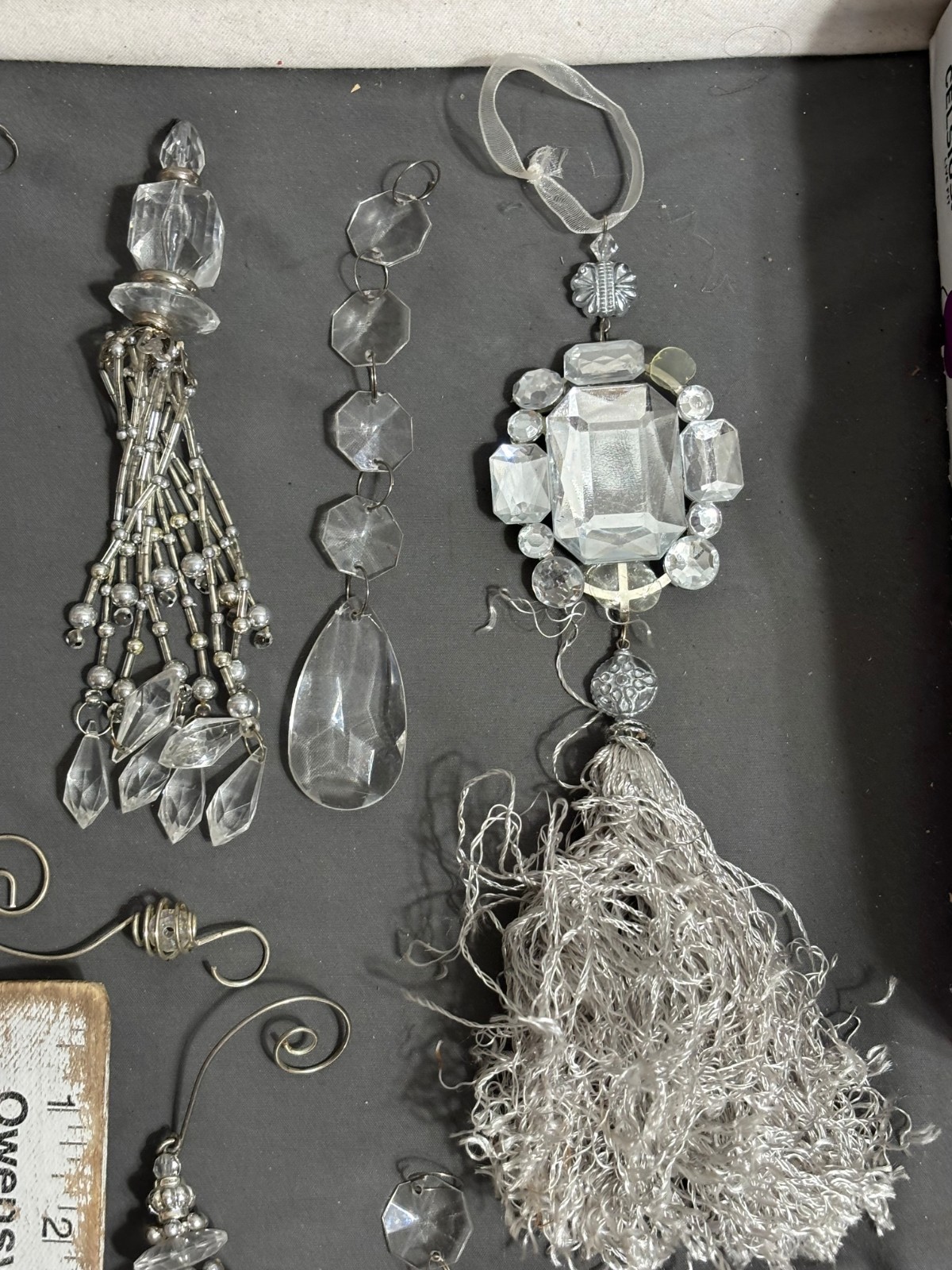 HUGE lot Crystal Glass Acrylic Lucite CHANDELIER PRISM Replacement Pieces