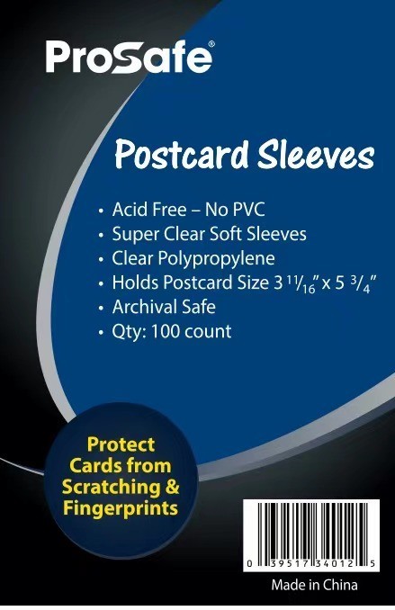 1000 + 200 = 1200 New! Pro Safe Postcard Sleeves – Free Shipping