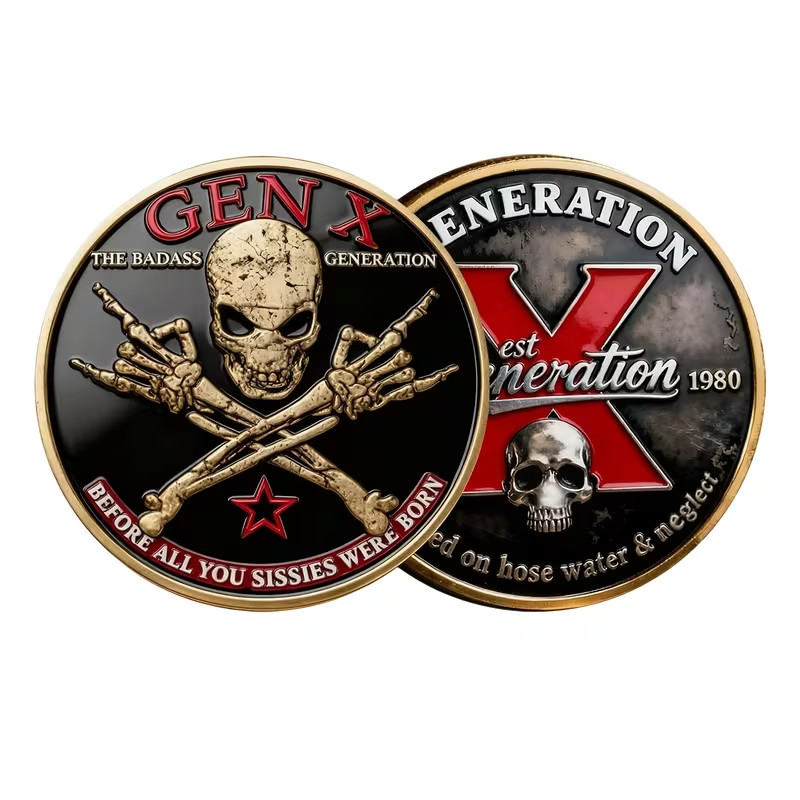 Generation-X Challenge Coin Badass Collectible Commemorative Collectible 1pc